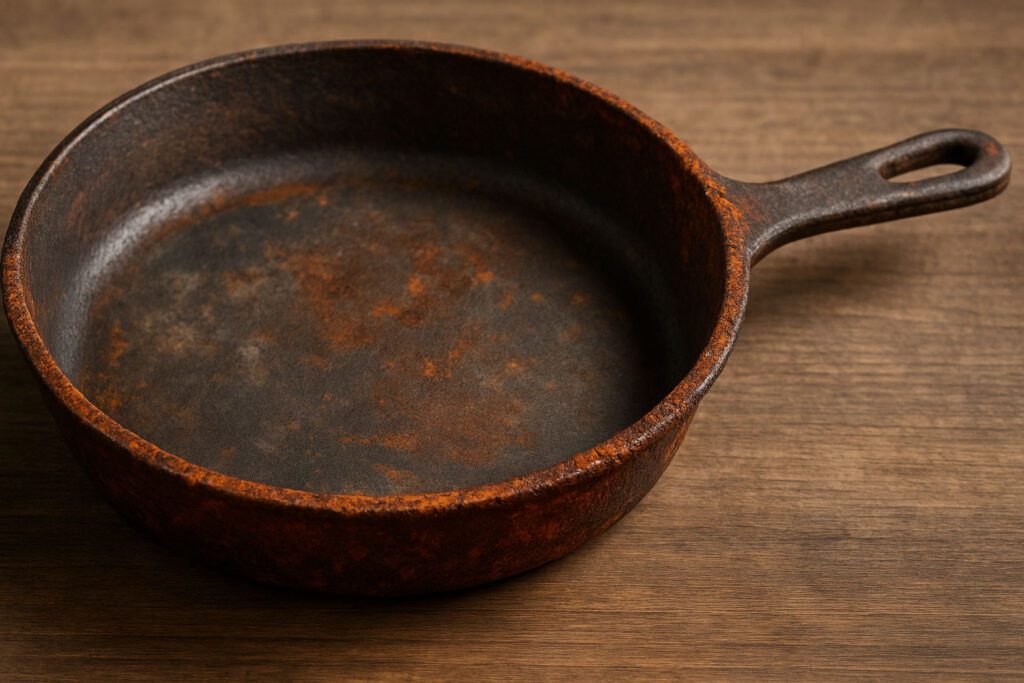 راه های جلوگیری از زنگ زدن قابلمه چدنی