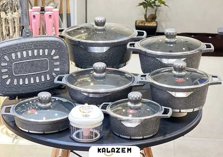 تفاوت قابلمه گرانیتی و استیل | ایمنی و دوام در پخت و پز
