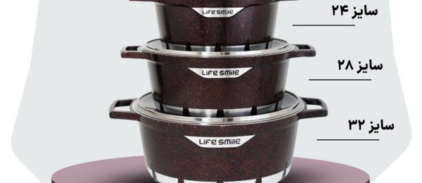 راهنمای سایزبندی قابلمه ها