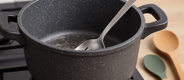 granite-pot-on-gas-with-metal-spoon-